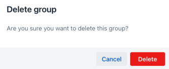 Group Delete Confirmation Dialog